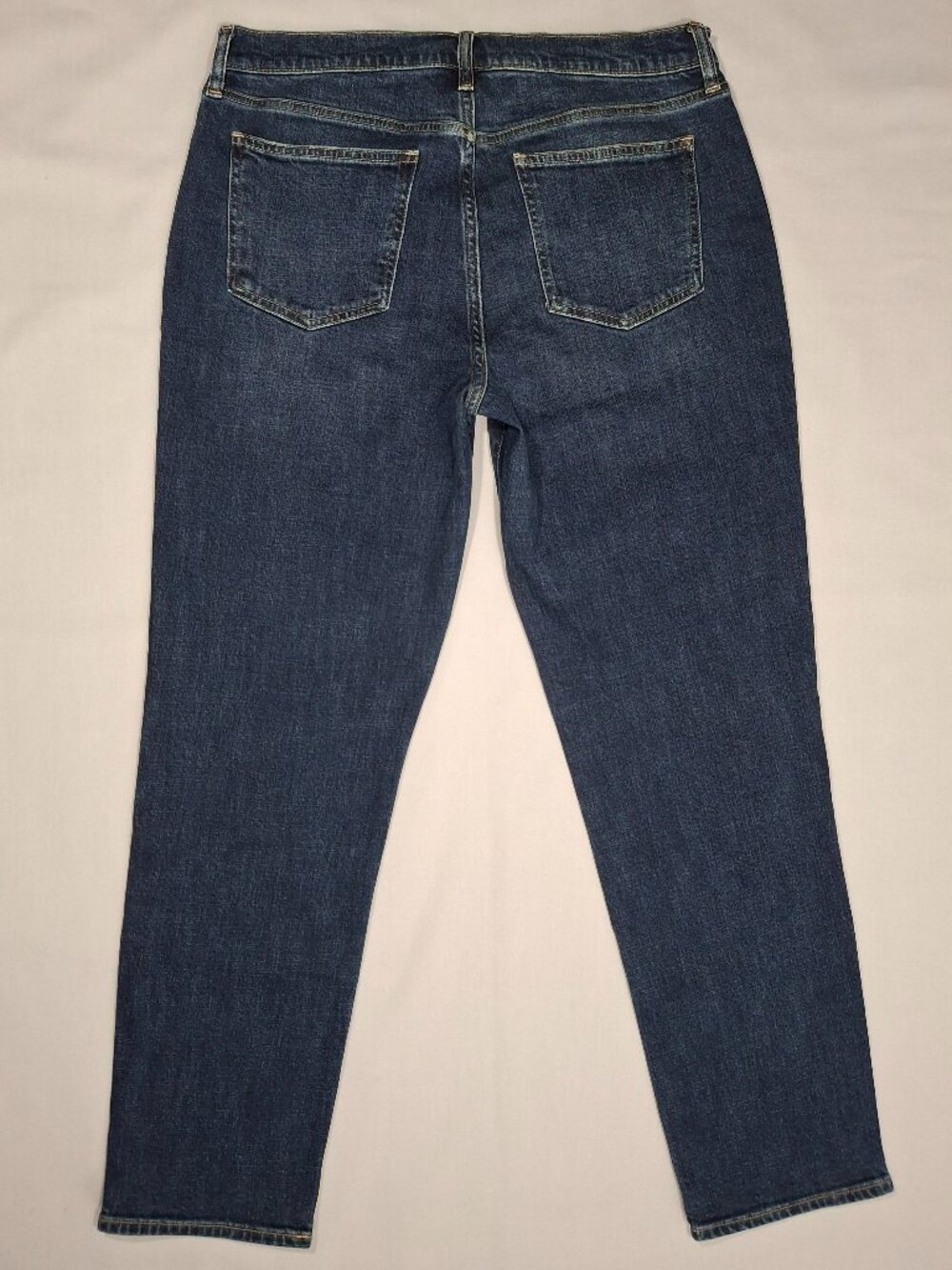 NWT Gap Girlfriend Jeans Womens Tall Dark Wash Mid Rise Tapered | Size 30 - Picture 4 of 13